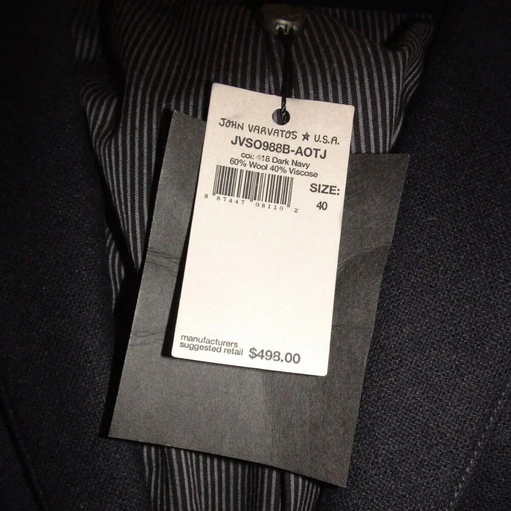 John Varvatos Wool Blend Sport Blazer